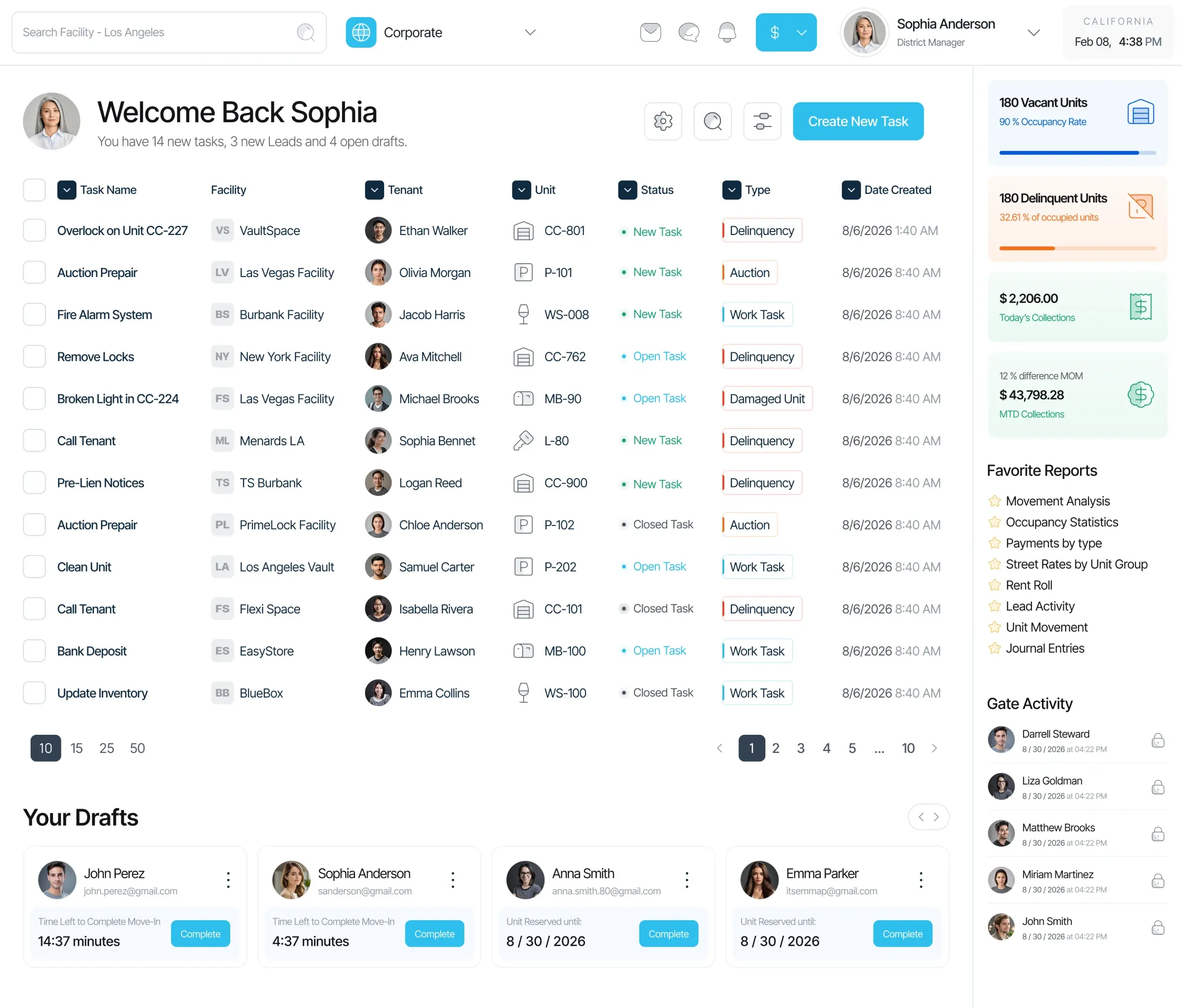 QuikStor Dashboard