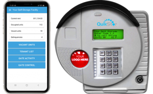 self storage access control keypad with tenant and manager app